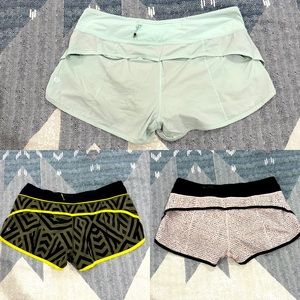 3 Pairs of Lululemon Shorts